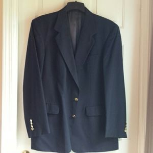 Men's Navy Blue Blazer by Savile Row